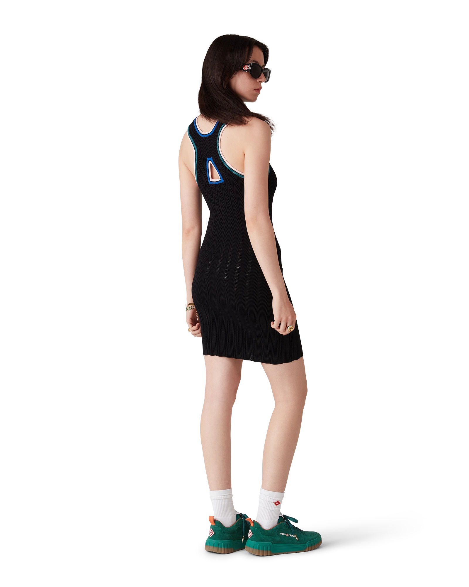 black dress with blue accents Slim Fit Dark Heather Grey Button Up Dress Shirt main image 0