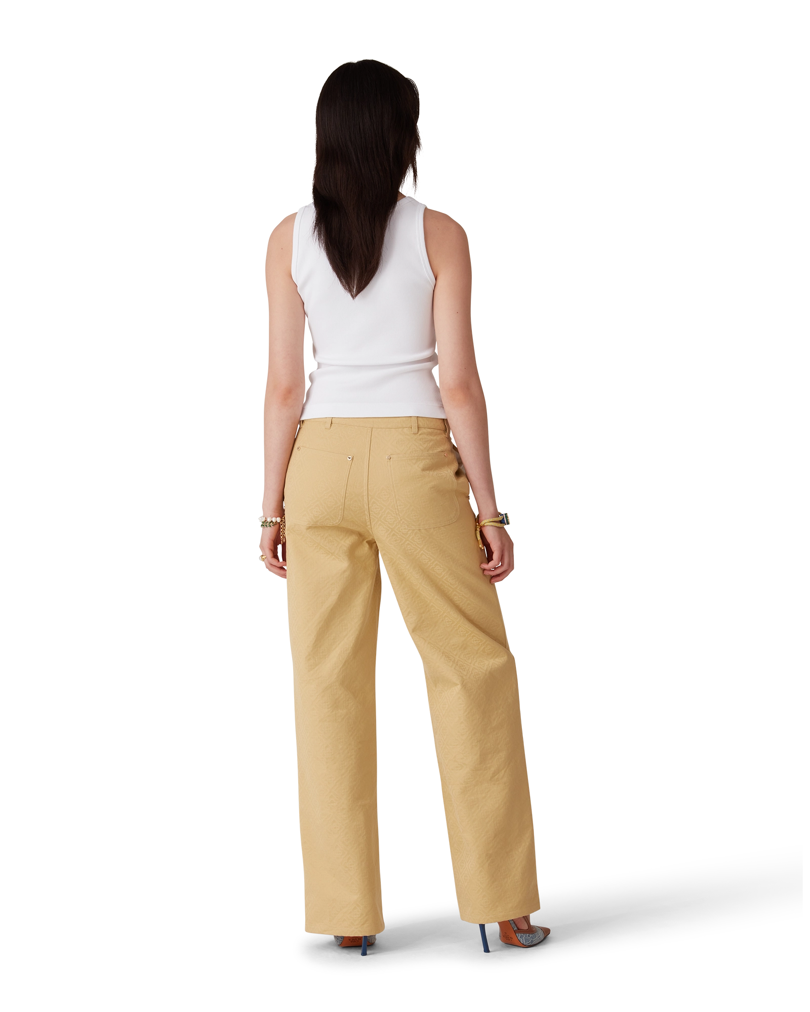 deco depuis1985 cotton jaquard pants 【公式通販】