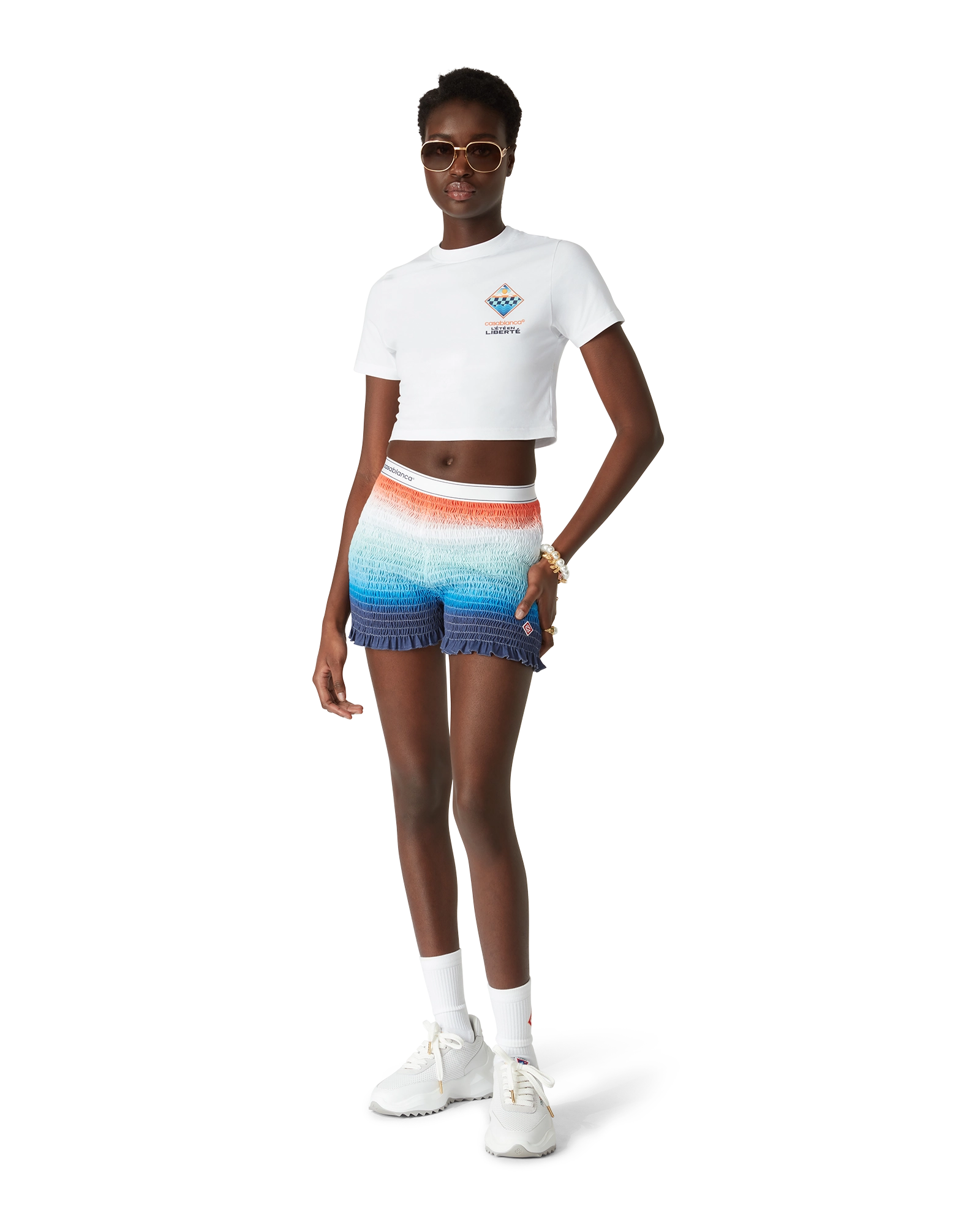 L'été En Liberté Cropped T-Shirt | Casablanca Paris