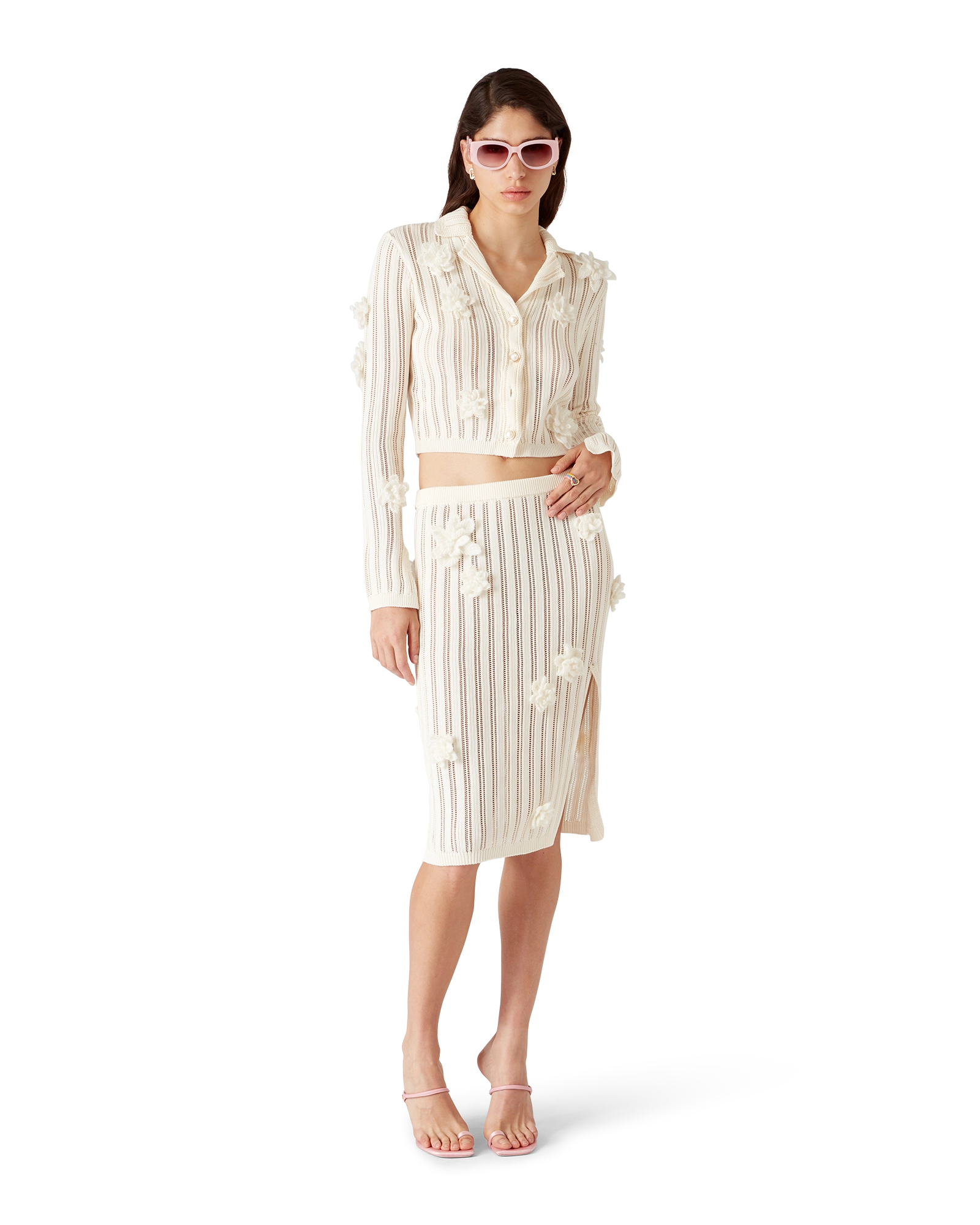 ミニスカート CASABLANCA Women Mid Skirts WS25SK144 01WHITE ミニスカート CASABLANCA Women Mid Skirts WS25SK144 01WHITE