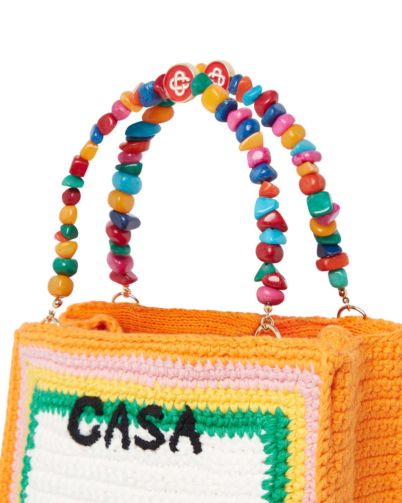 Pebble Handle Crochet Bag
