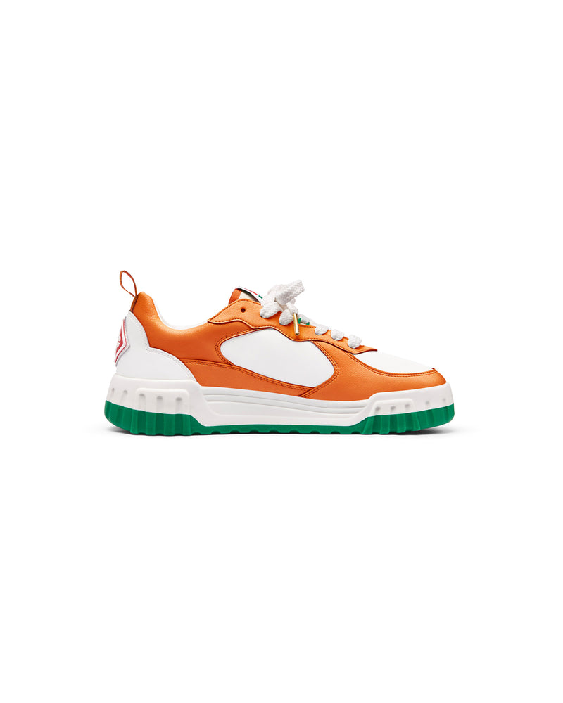 Mens The Court Orange & White Sneaker
