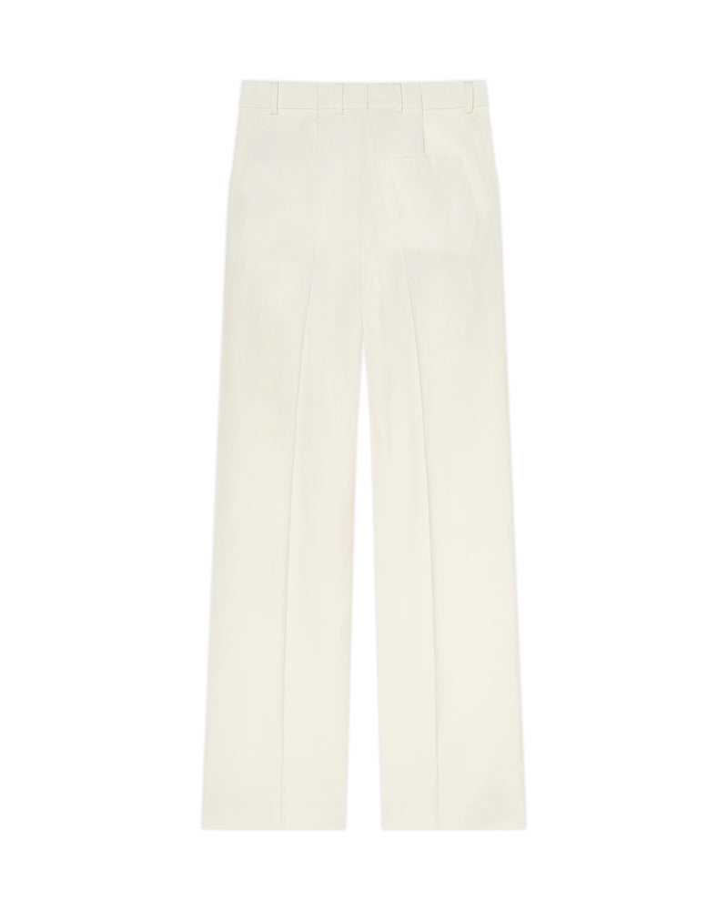 Silk Suiting Wide Leg Trousers