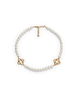 Medium Pearl Logo Necklace