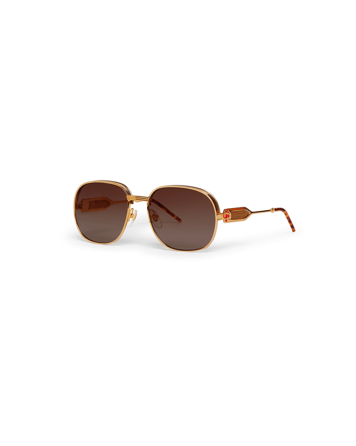 Gold & Brown The Vermont Sunglasses