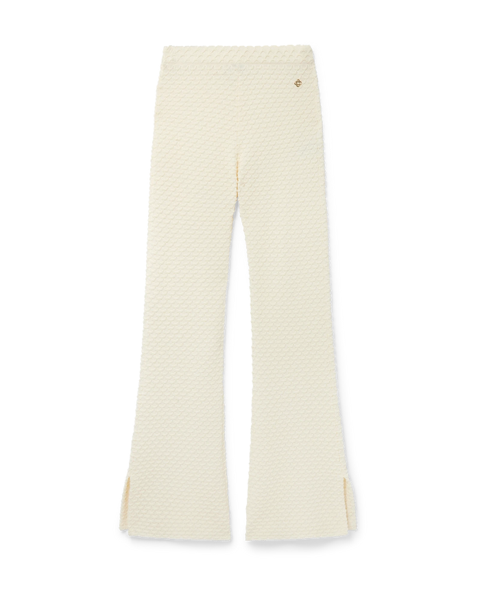 Textured Knitted Trousers