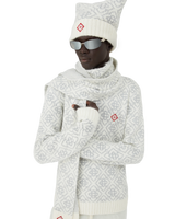 Écharpe de ski en mohair à monogramme