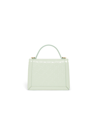 Mint Monogram Embossed Mini Jeanne Bag