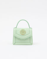 Mint Monogram Embossed Micro Jeanne Bag