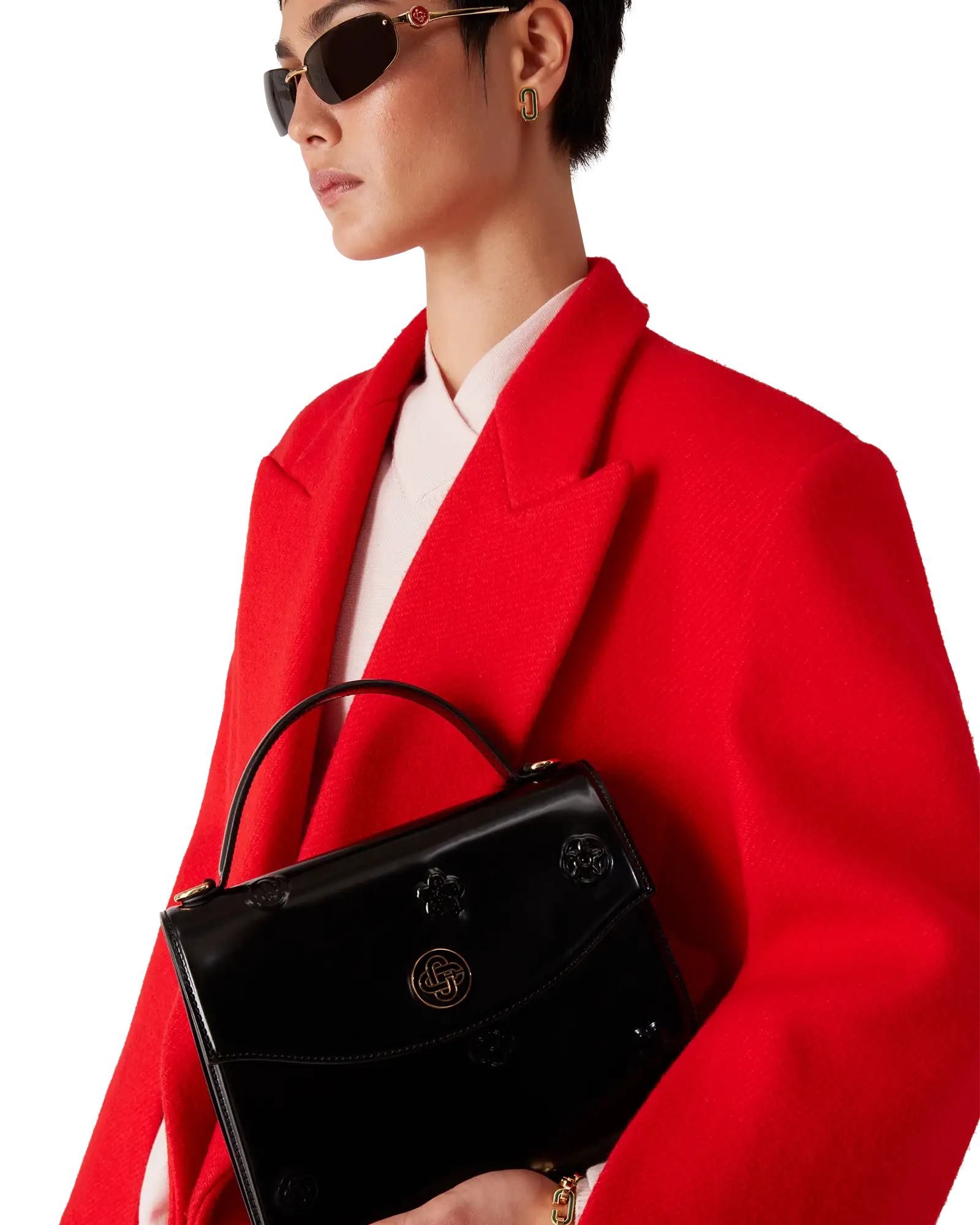 Black Emblems Jeanne Bag