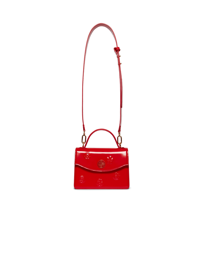Red Emblems Mini Jeanne Bag