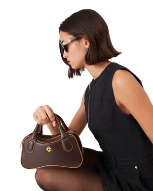 Brown Micro Bowling Bag