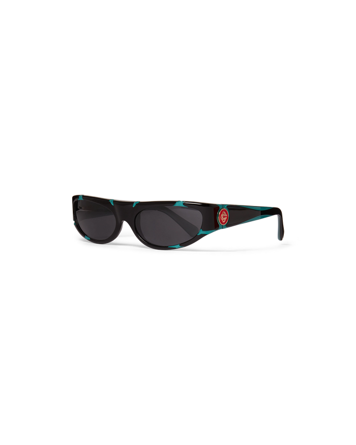 Black & Mint Sport Sunglasses