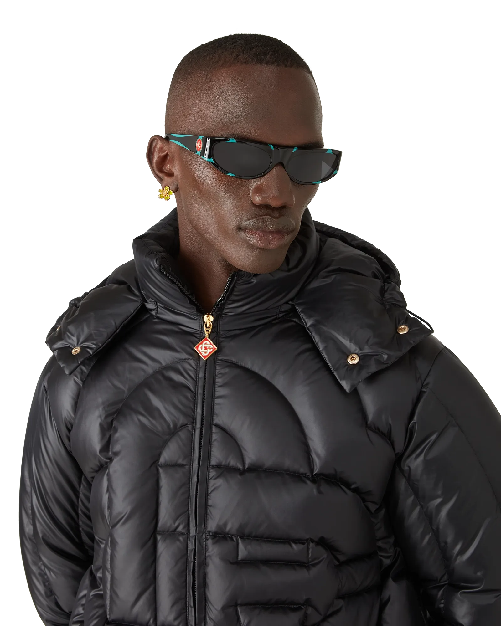 Black & Mint Sport Sunglasses