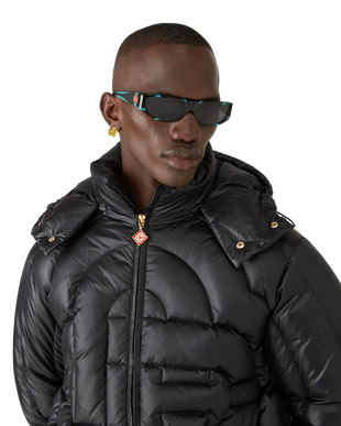 Black & Mint Sport Sunglasses