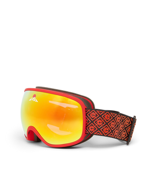 Red & Orange Gradient Ski Goggles