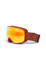 Red & Orange Gradient Ski Goggles