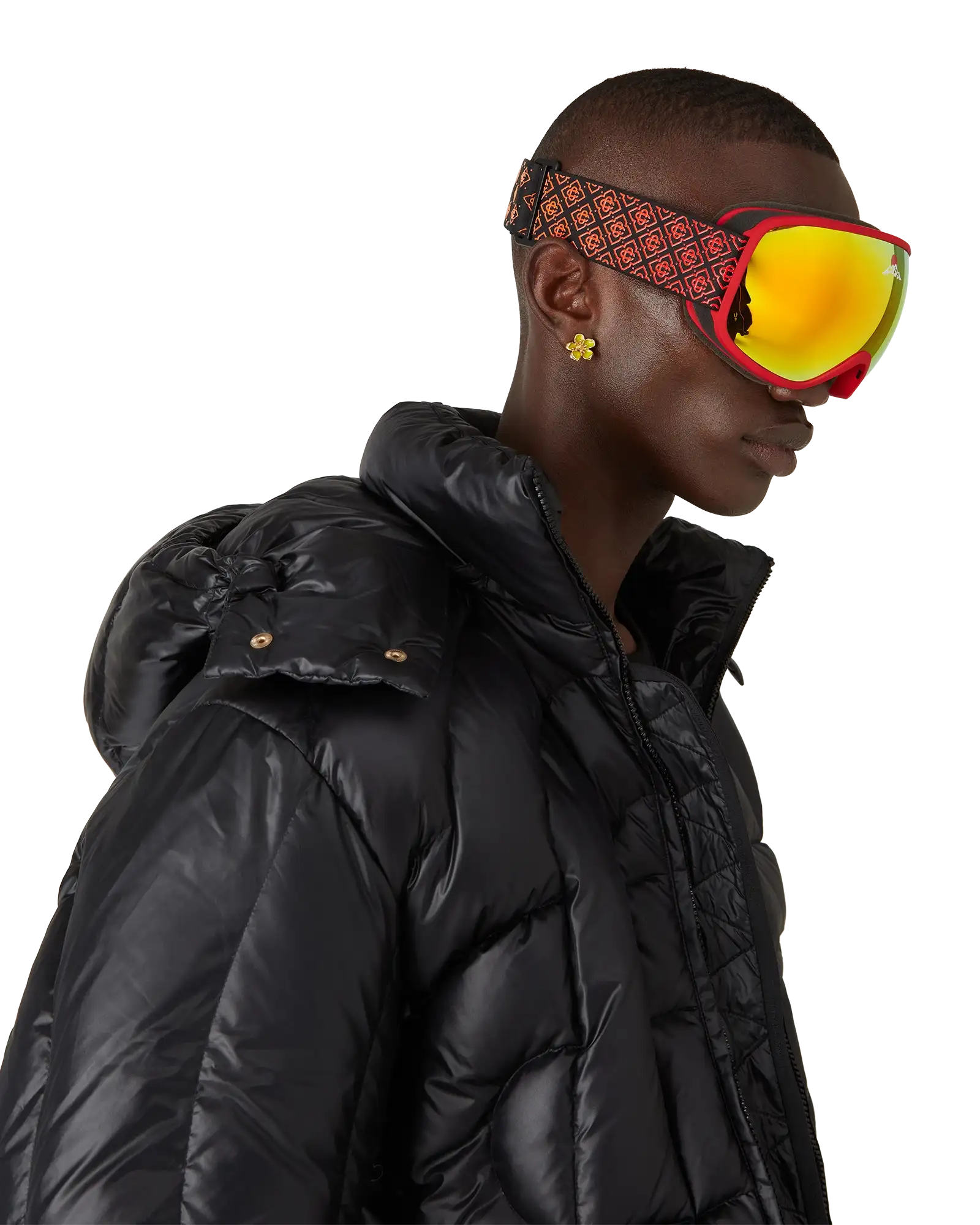 Red & Orange Gradient Ski Goggles