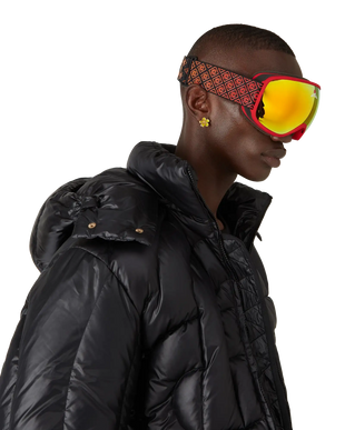 Red & Orange Gradient Ski Goggles