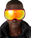 Red & Orange Gradient Ski Goggles