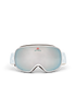 Silver & White Gradient Ski Goggles