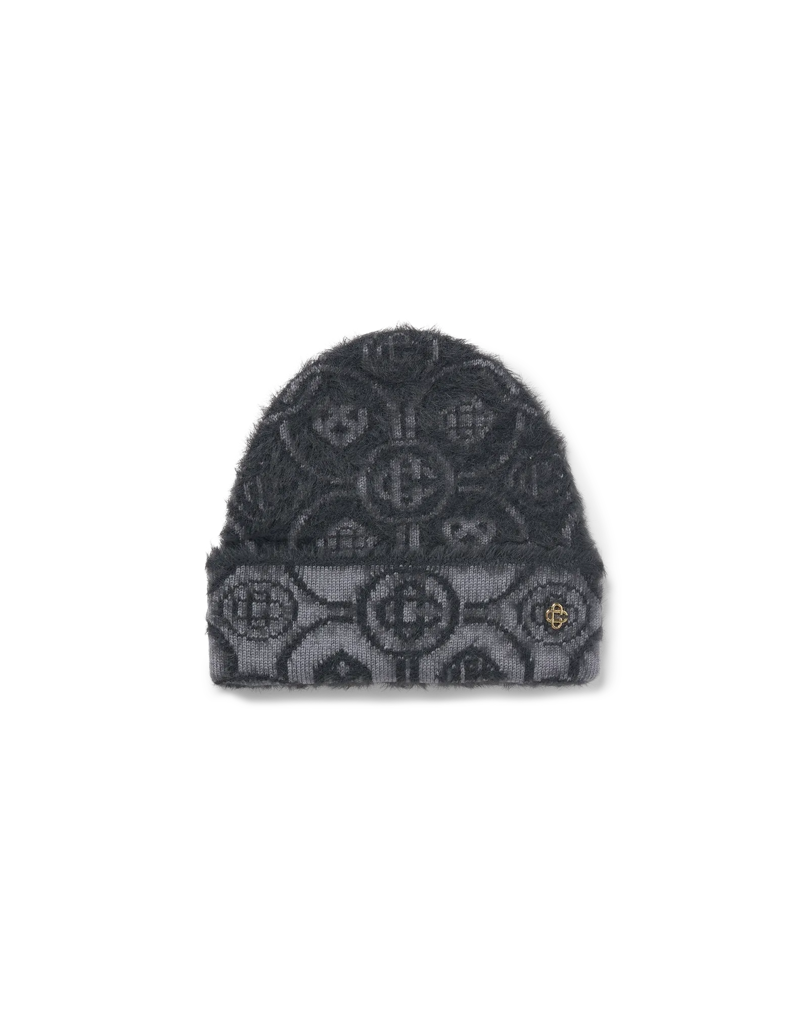 Fluffy Monogram Mohair Beanie