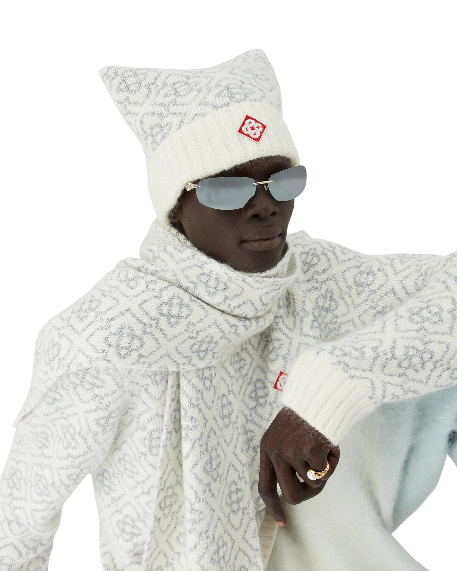 Ski Monogram Mohair Beanie