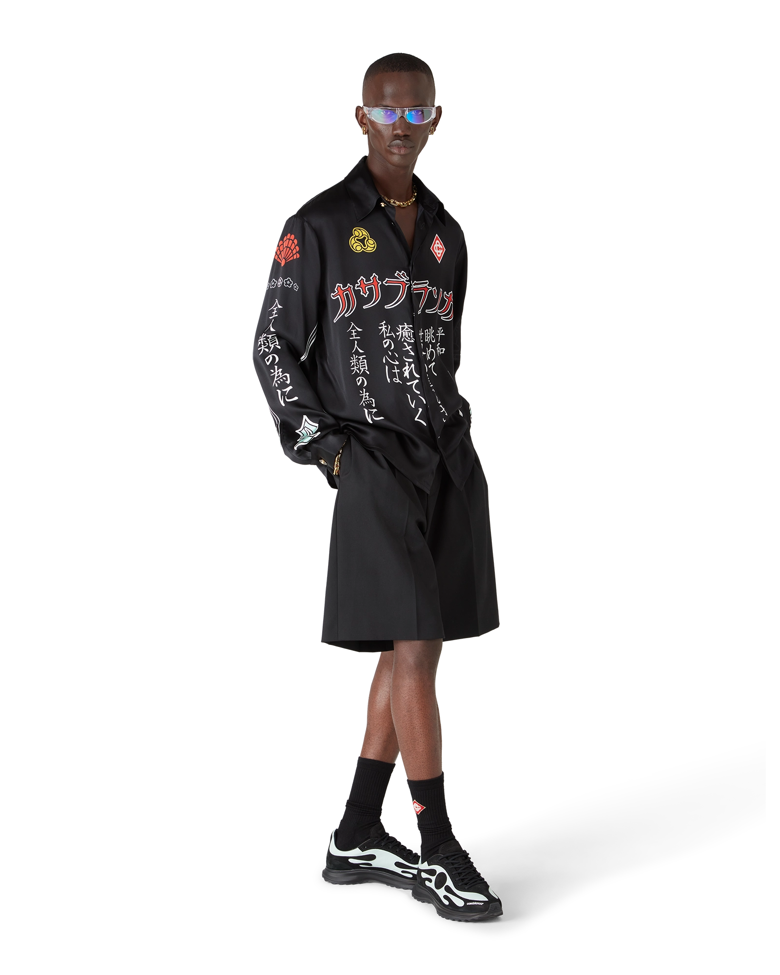 Men's Black & Mint Stade Sneaker