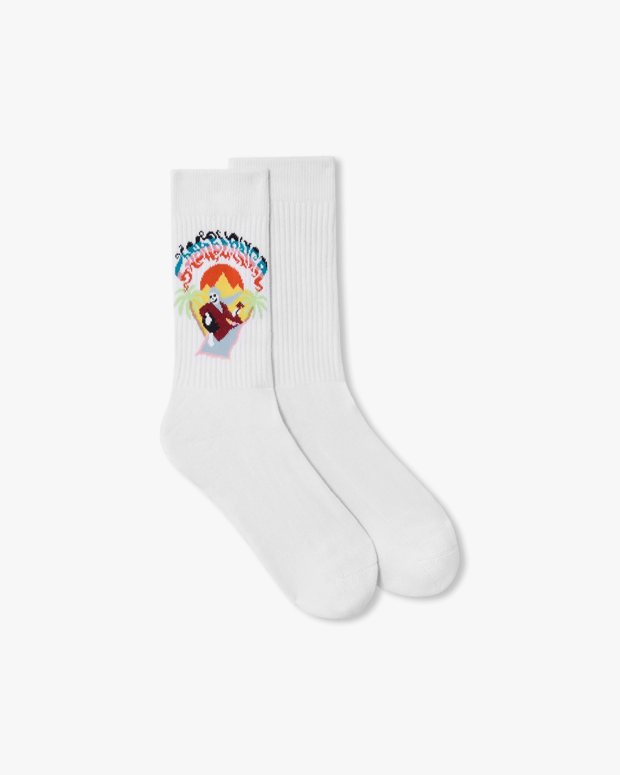 Chaussettes blanches mi-mollet Eveil Ancestral