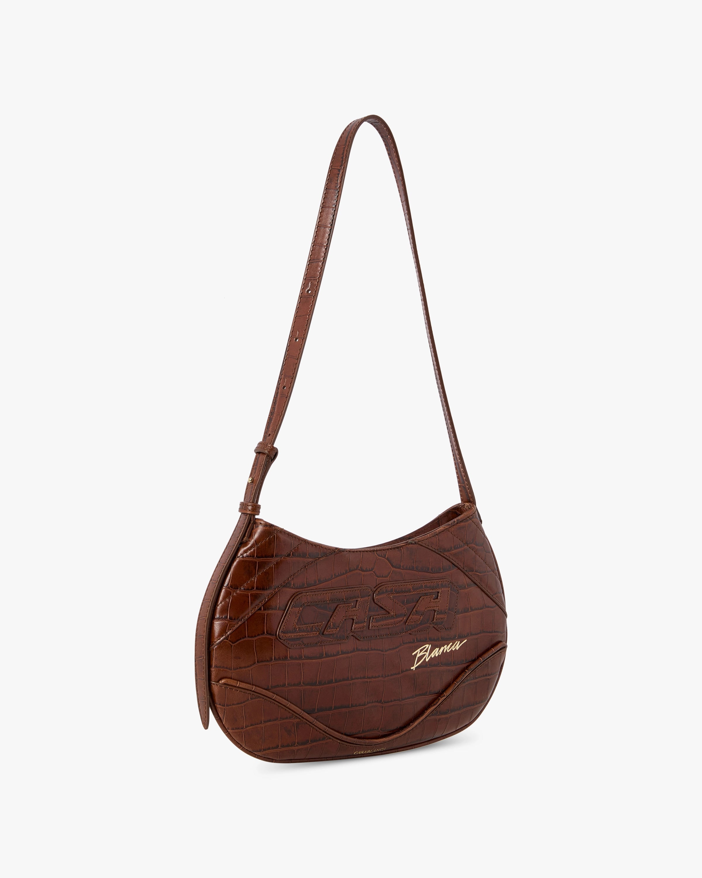 Brown Slim Biker Bag