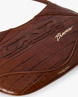 Brown Slim Biker Bag