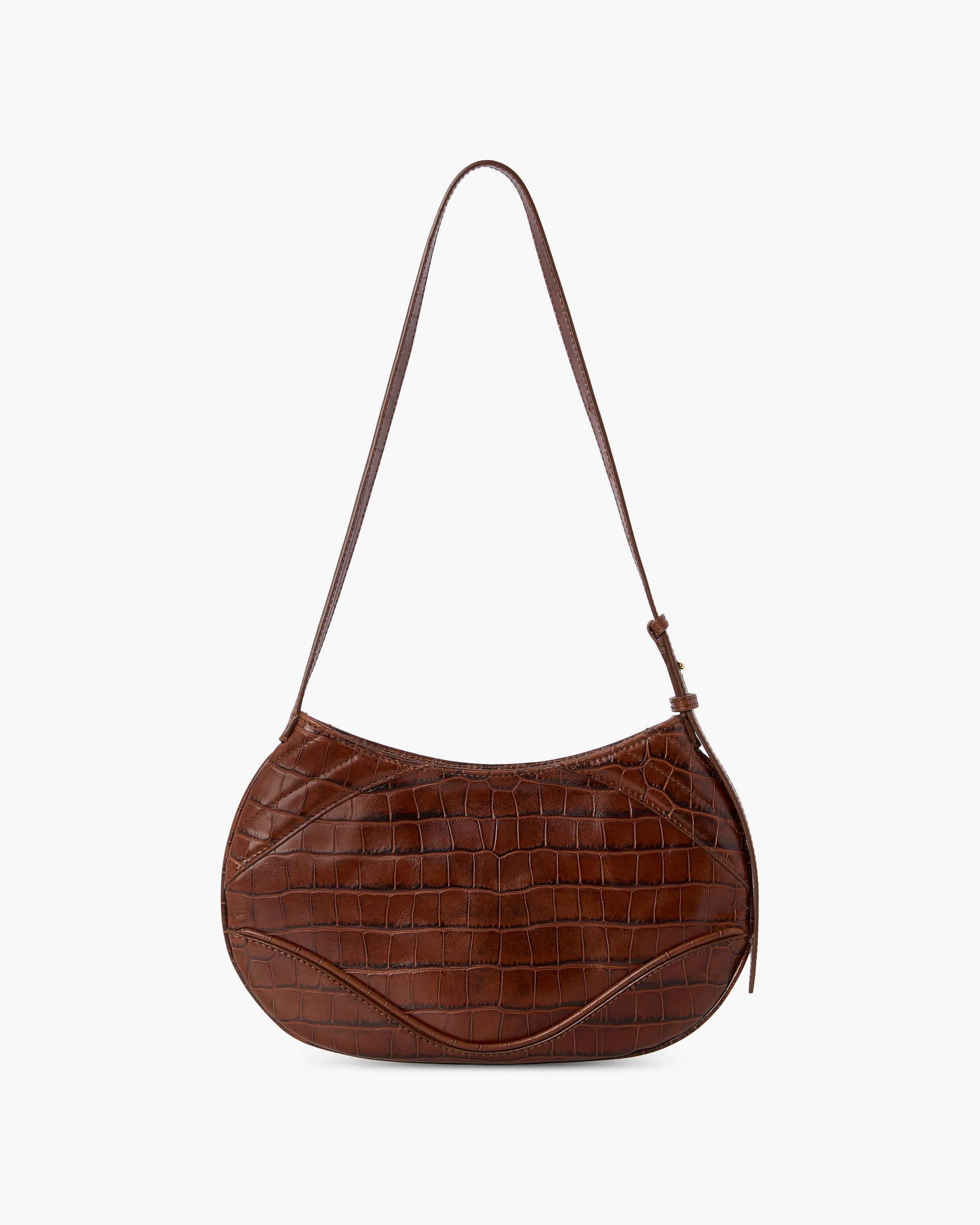 Brown Slim Biker Bag
