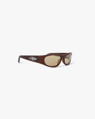 Brown Warped Sport Sunglasses