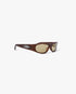 Brown Warped Sport Sunglasses