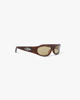 Brown Warped Sport Sunglasses