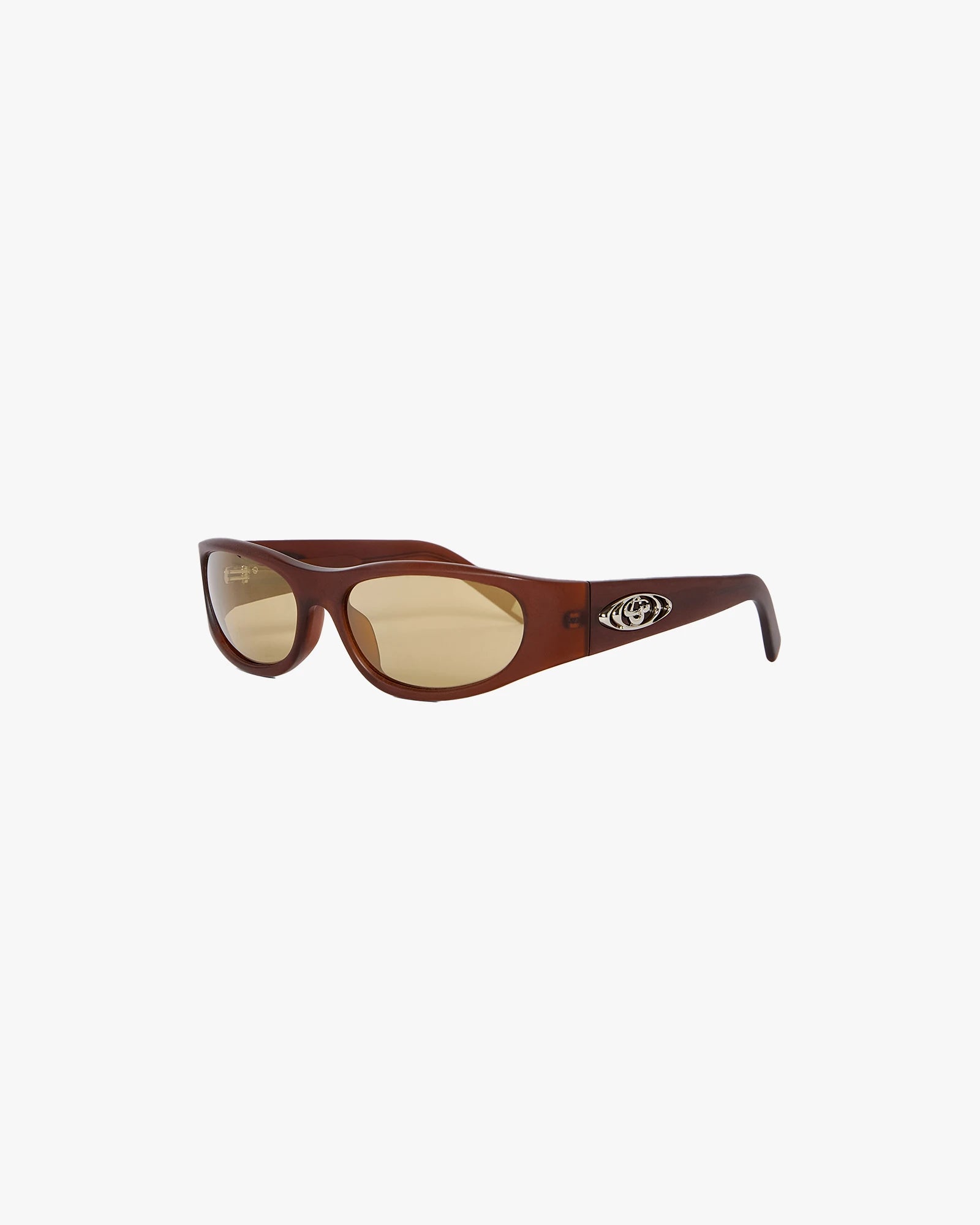 Brown Warped Sport Sunglasses