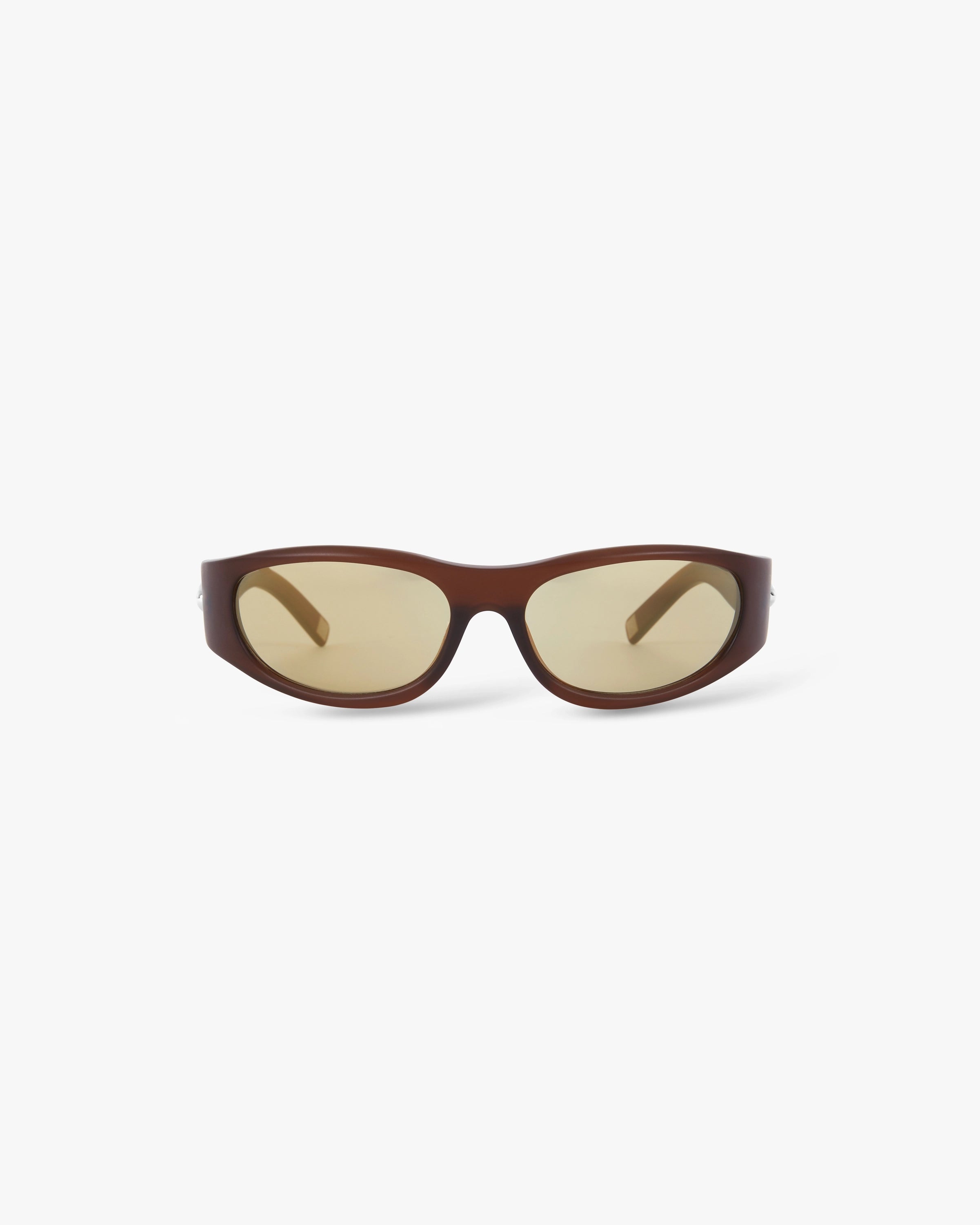 Brown Warped Sport Sunglasses