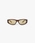 Brown Warped Sport Sunglasses