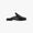 Black Leather Loafer Mule