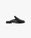 Black Leather Loafer Mule