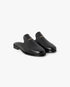 Black Leather Loafer Mule
