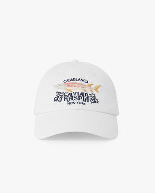 White Casa Kaspia New York Embroidered Cap