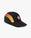 Casquette en nylon à dégradé noir et orange