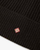 Brown Classic Ribbed Knit Beanie