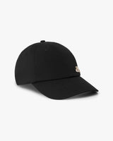 Casquette noire à rivet à logo superposé