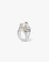 Sci-Fi Silver Pearl Ring