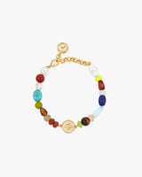 Multi-Colour Organic Stone Beaded Bracelet