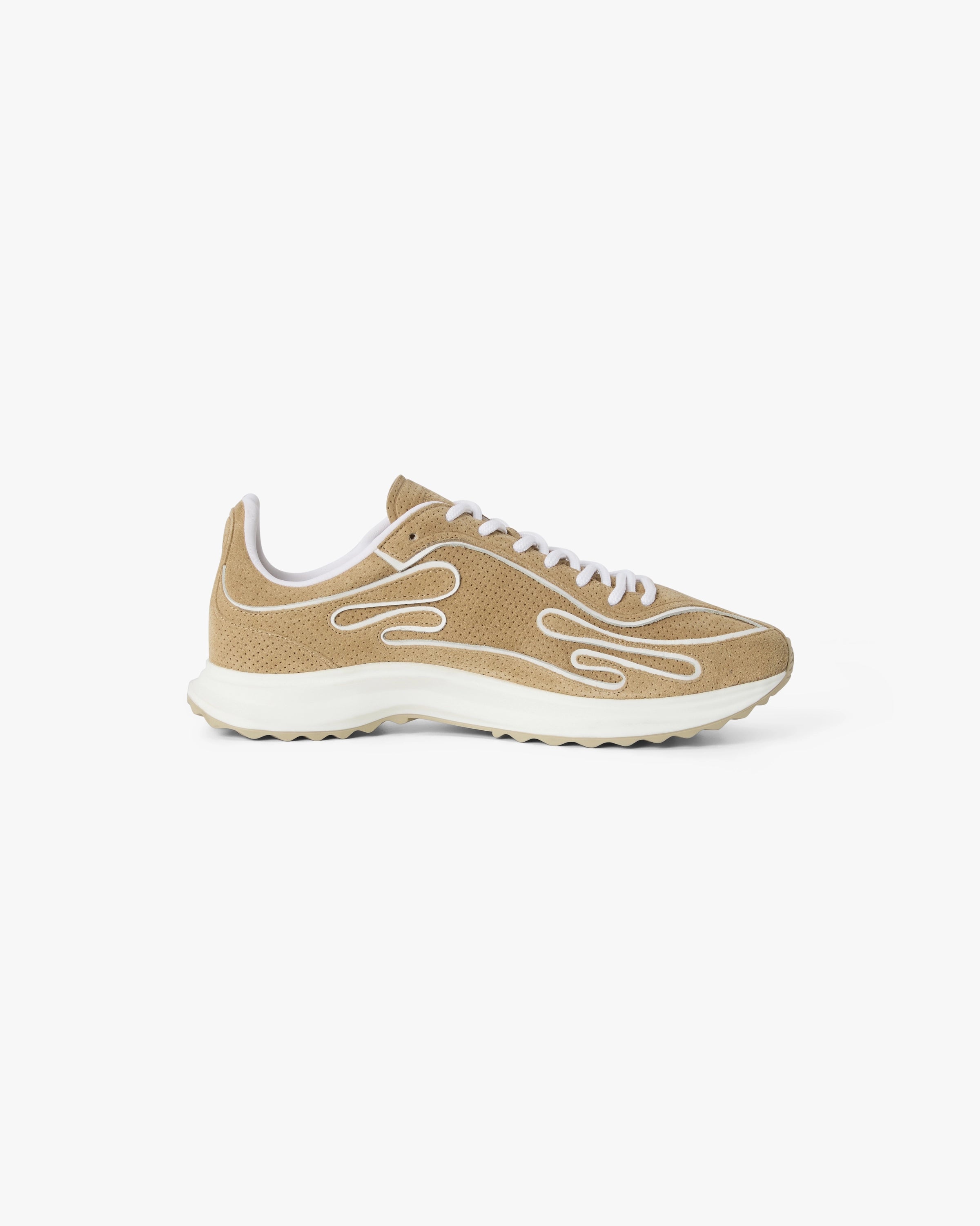 Sneakers pour homme en daim beige Stade