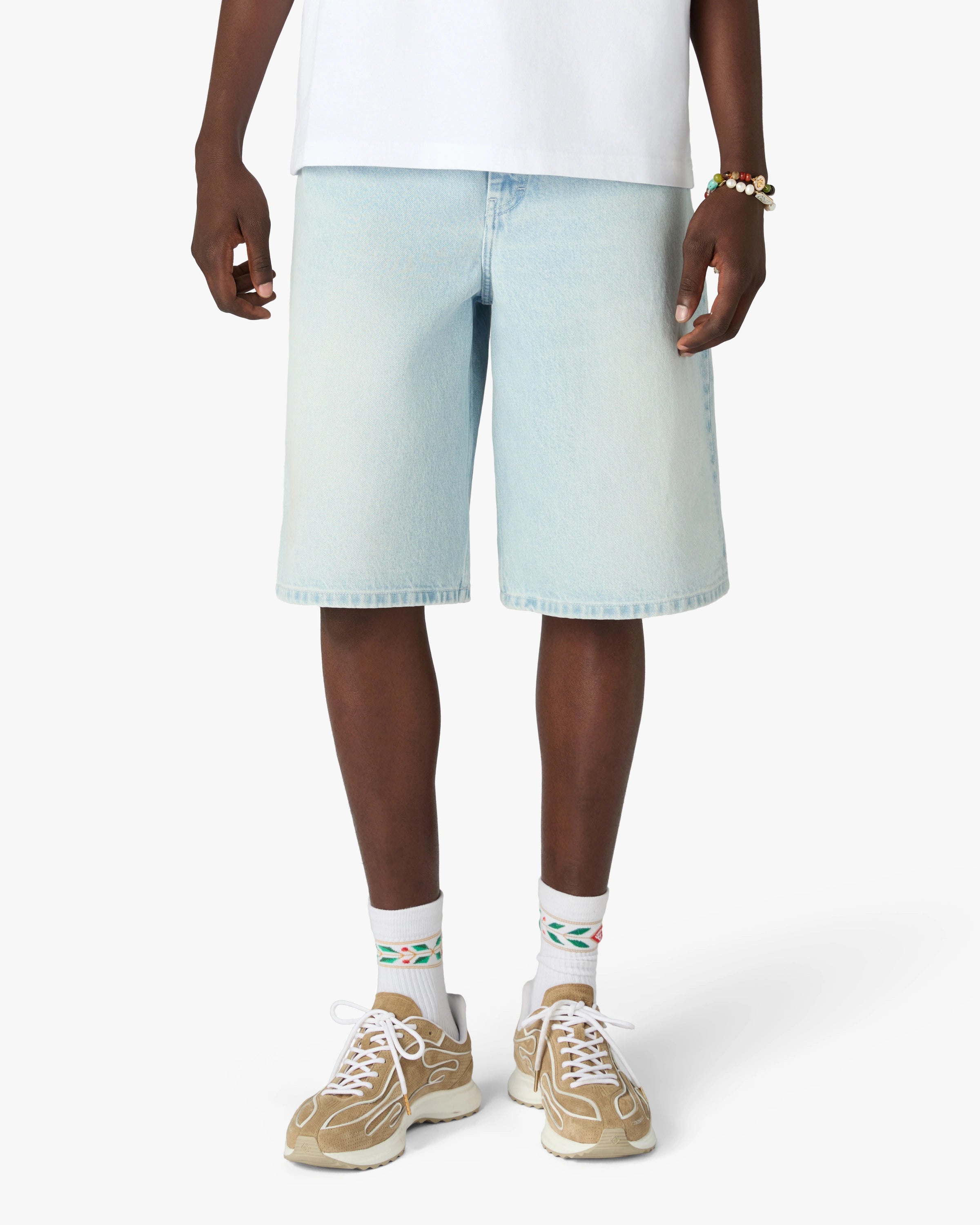 Sneakers pour homme en daim beige Stade