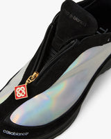 Men's Black & Silver Stade Zip Sneaker